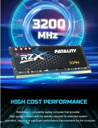 Memória RAM RZX Fatality DDR4 32GB 3200MHz