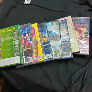 8 totali DVD Disney: Alice, Pinocchio, Sirenetta,