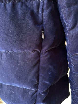 Chaqueta Zara Terciopelo Azul