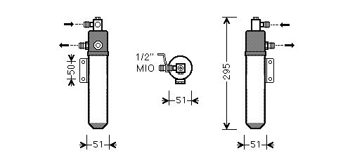 Filtro deshidratante MERCEDES Actros 96- / Actros MP2-MP3 03-