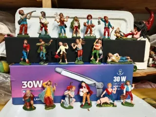 Pastori presepe plastica multicolor