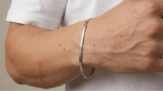 Pulsera Snake Plateada Acero Inoxidable