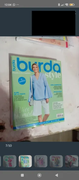 Revistas de burda (9 unidades)