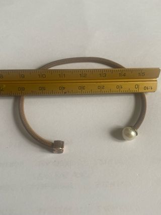 Pulsera Tous Malla Icon Mesh Plata Vermeil Perla