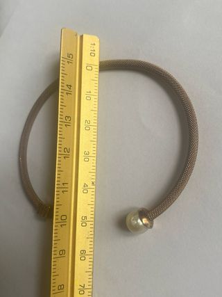 Pulsera Tous Malla Icon Mesh Plata Vermeil Perla