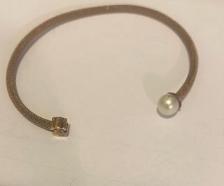 Pulsera Tous Malla Icon Mesh Plata Vermeil Perla