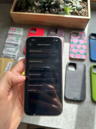 iPhone 15 128GB Oro 84% Batería