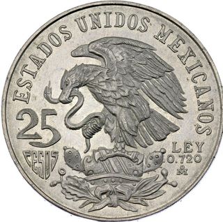 🇲🇽 México 20 Monedas 25 Pesos Olimpiada 1968