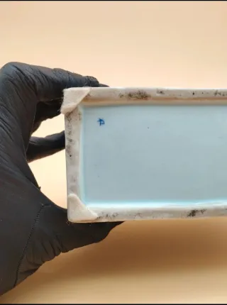 Flower brick Delftware Cerámica vintage