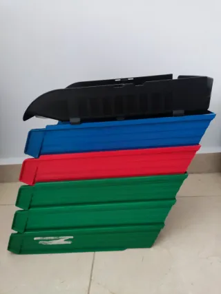 Bandejas de escritorio apilables de plástico,  6.