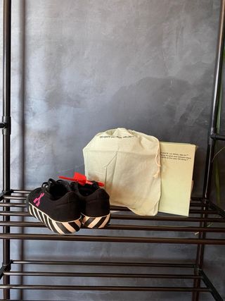 Off-White Scarpe Vulcanized Nere Viola Tg 40