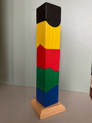 Puzzle apilable de madera