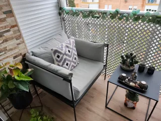 Conjunto sillones y mesa de jardín