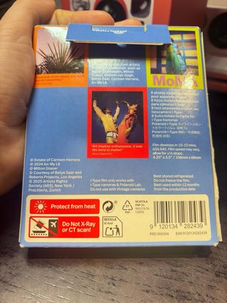 Cámara Polaroid Now Naranja y Blanca