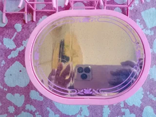 Set Barbie tavolo e sedie rosa