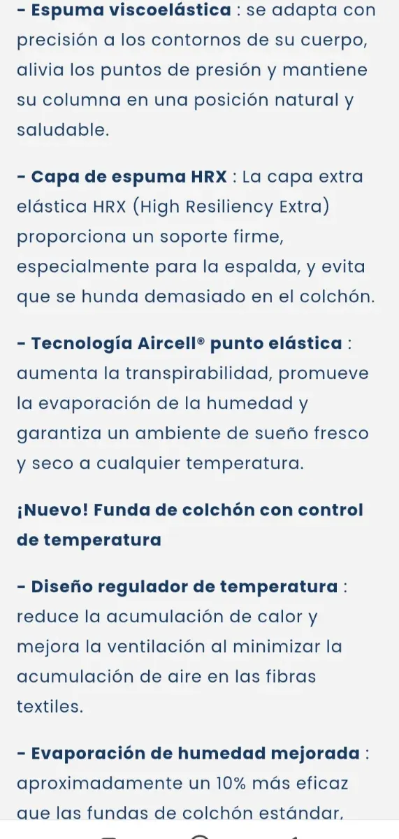 180x200 EMMA ONE COLCHON NUEVO