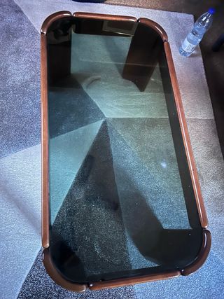 Mesa de centro madera y cristal