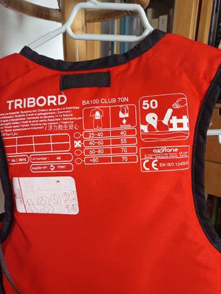 Chaleco salvavidas naranja