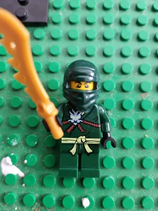 Figura Verde Ninjago LEGO con Arma non ufficiale