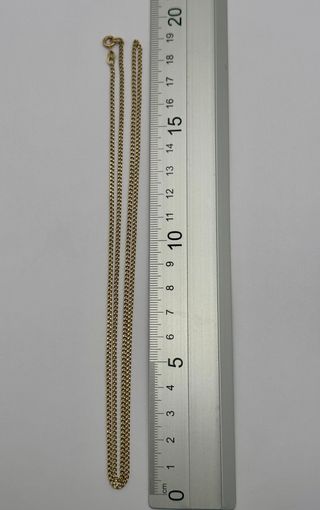 02-0056 CADENA ORO TIPO BARBADA 75cm