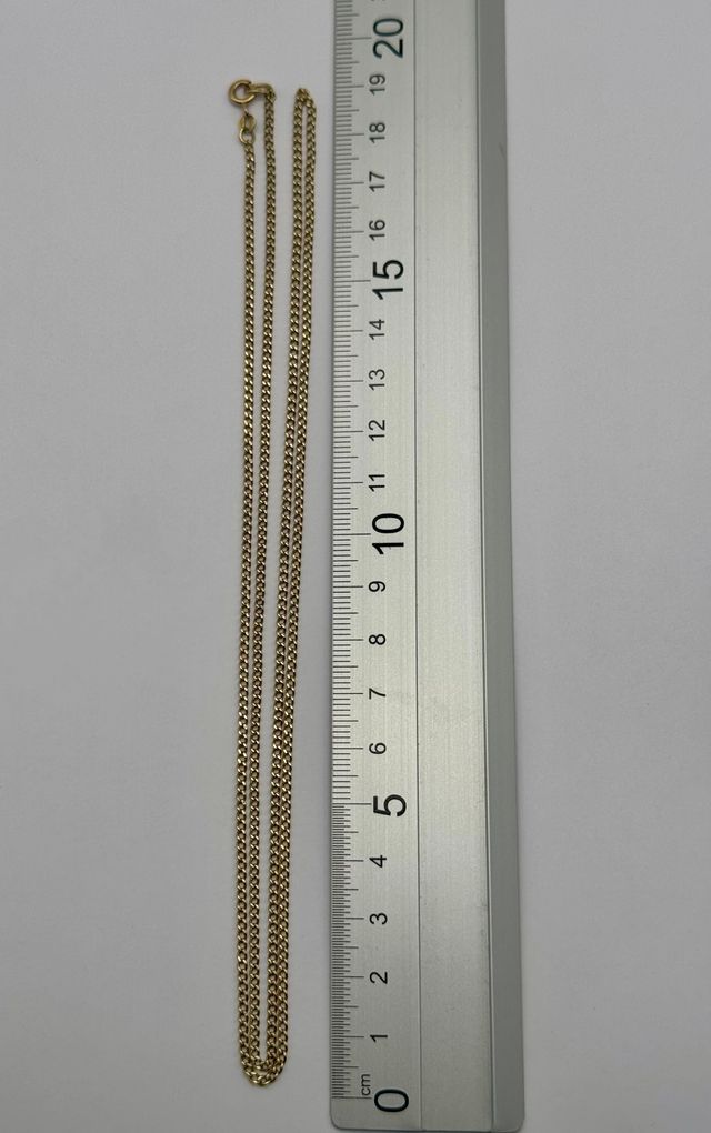 02-0056 CADENA ORO TIPO BARBADA 75cm