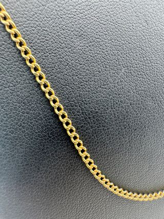 02-0056 CADENA ORO TIPO BARBADA 75cm