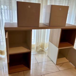 Escritorio moderno madera y blanco