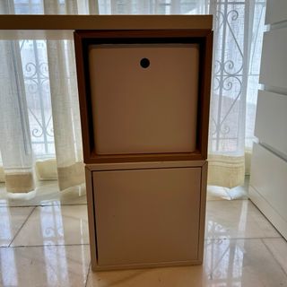 Escritorio moderno madera y blanco