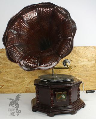 Gramófono La Voz de su Amo Retro Hexagonal