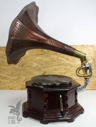 Gramófono La Voz de su Amo Retro Hexagonal