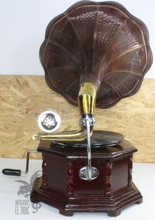 Gramófono La Voz de su Amo Retro Hexagonal