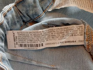Pantalón cargo vaquero Zara niña