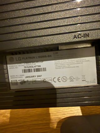 Monitor LG Flatron L1900s Plata/Negro