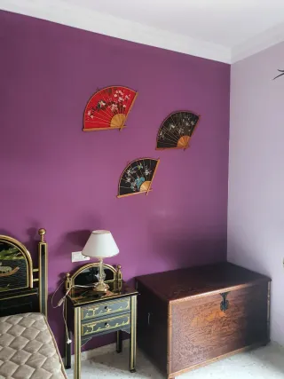 Juego de 5 abanicos decorativos de pared