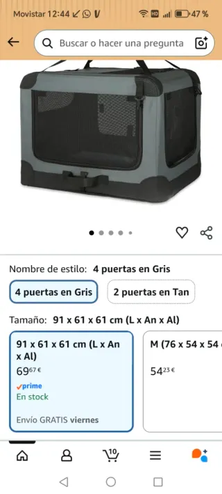 Transportín Plegable para Mascotas