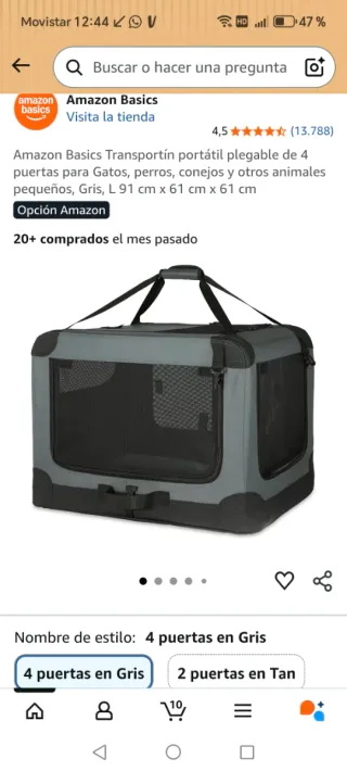 Transportín Plegable para Mascotas