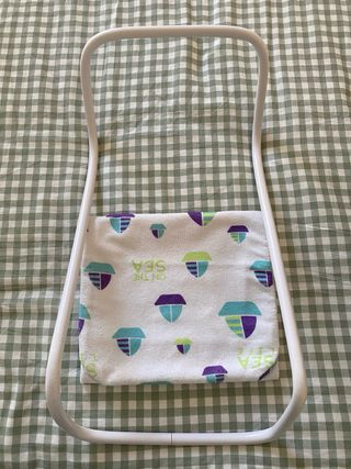 Bañera bebé blanca con adaptador recién nacidos