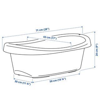 Bañera bebé blanca con adaptador recién nacidos