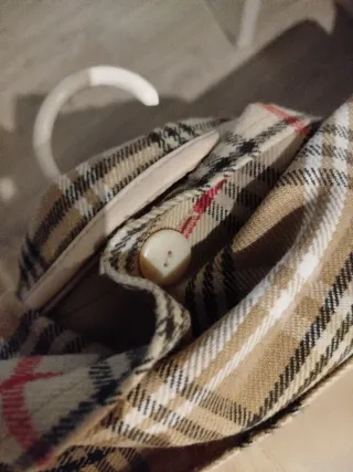 Gabardina El Corte Inglés Beige Cuadros