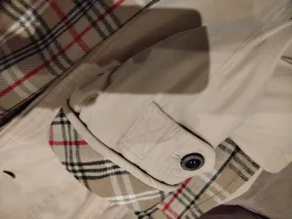 Gabardina El Corte Inglés Beige Cuadros