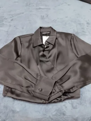 Camisa Stradivarius Negra Talla XS