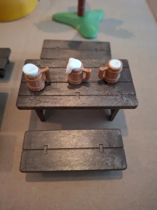 Playmobil Mesa y Bancos Medievales