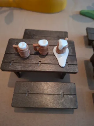 Playmobil Mesa y Bancos Medievales