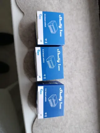 3x2 Shelly 1 MINI 8A Smart Switch