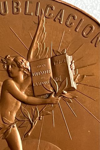 Medalla de cobre Miguel de Cervantes - Don Quijote