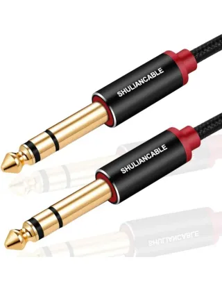 2 Cables Audio Guitarra Jack 6.35mm