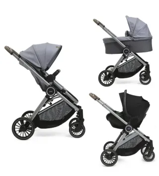 Carro de bebé 3 piezas gris marca Chicco
