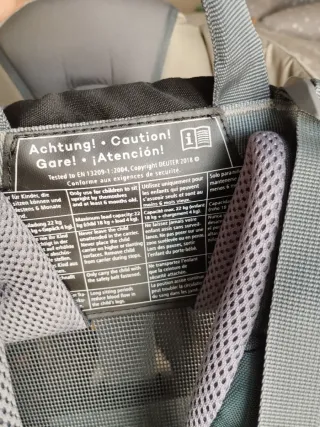 Mochila portabebés con capota Deuter kid comfort L