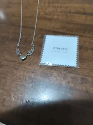 Collana cuore con ali donna