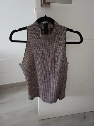 Camiseta Zara gris jaspeado